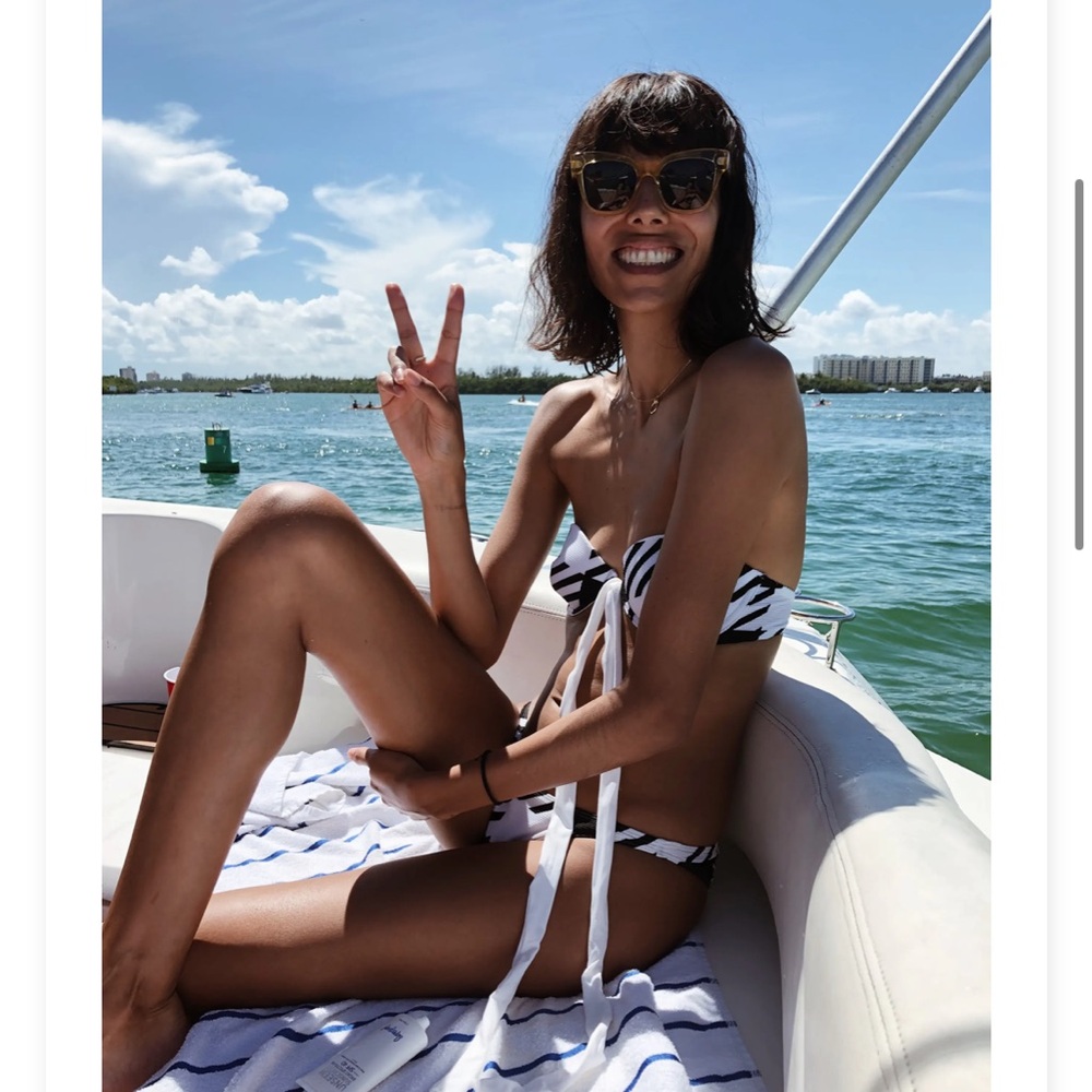 Onia Houndstooth Bikini set